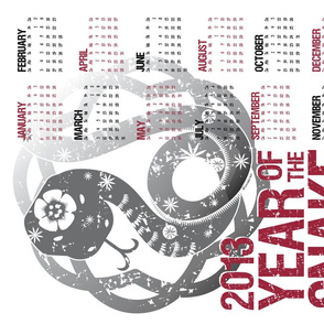 2013 Calendar: Year of the Snake
