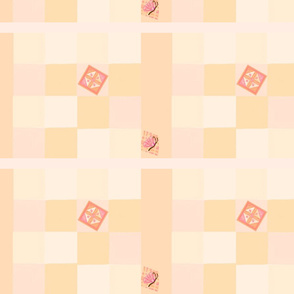 nursery pink pastels patchwork quilt