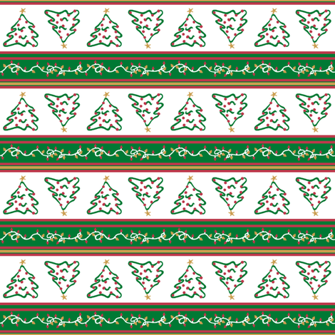 Merry Little Christmas fabric by tallulahdahling on Spoonflower - custom fabric