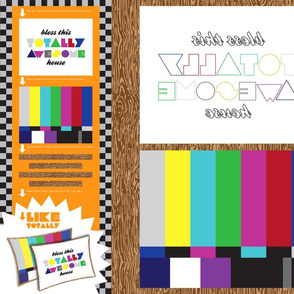 "Bless This TOTALLY AWESOME House" Pillow Kit