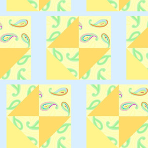 pastel paisleys blue quilt 2