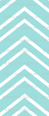 chevron no2 teal and white