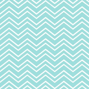 chevron no2 teal and white