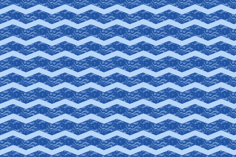 lace_chevron_blue fabric by bexcaliber on Spoonflower - custom fabric