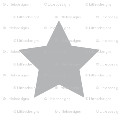 Gray Stars on White