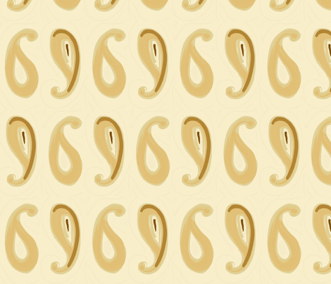 paisleys taupe 2 fabric by mojiarts on Spoonflower - custom fabric