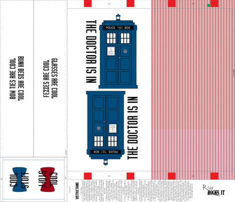 Tardis Tote Bag 11 fabric by risarocksit on Spoonflower - custom fabric