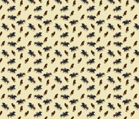 Carriage Trade Faster - Thoroughly Thoroughbreds Print - Honey