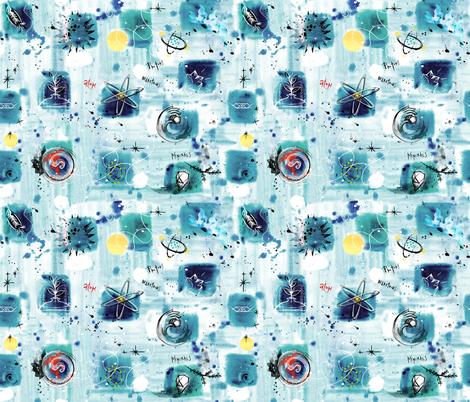 Earth Science fabric by sandie_tee on Spoonflower - custom fabric