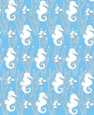 Blue Seahorse