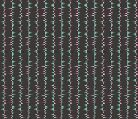 Southern Oscillation Index (SOI) - blu/pnk on charcoal fabric by pavlova_is on Spoonflower - custom fabric