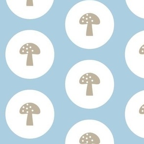 Woodland Magic Mushroom Blue