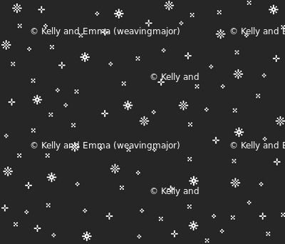eight-bit snowflakes