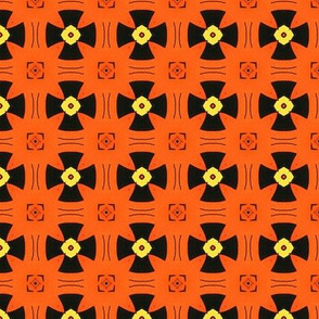 Orange and Black Geo85