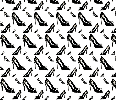 Shoes2 in White fabric by stickelberry on Spoonflower - custom fabric