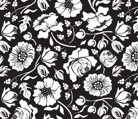 BLACK RUSSIAN fabric by mag-o on Spoonflower - custom fabric