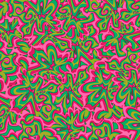 all_marbled_out_-_sixties-watermelon 3x fabric by glimmericks on Spoonflower - custom fabric