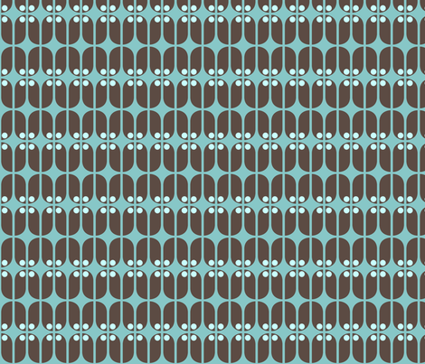Mod Teal Turk fabric by subcutaneous88 on Spoonflower - custom fabric