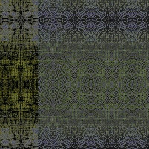 Yellow and Periwinkle Tapestry Threads