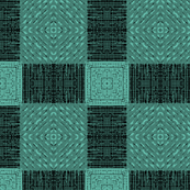 Teal to Turquoise Plaid