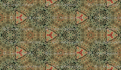 Dickens Evergreen Snowflakes