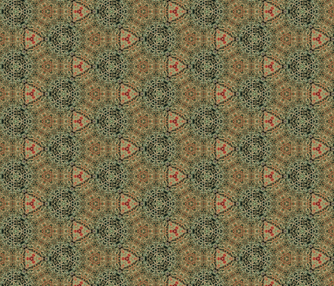 Dickens Evergreen Snowflakes fabric by wren_leyland on Spoonflower - custom fabric