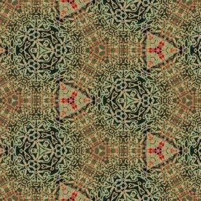 Dickens Evergreen Snowflakes