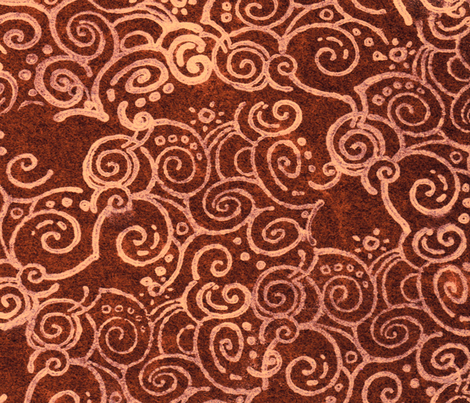 curl of smoke brown fabric by chicca_besso on Spoonflower - custom fabric