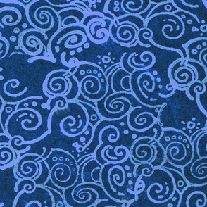 curl of smoke blue