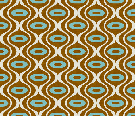 raindrop_rust_and_turquoise fabric by holli_zollinger on Spoonflower - custom fabric