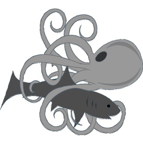 Octopus Shark Battle