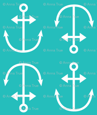 turquoise anchors