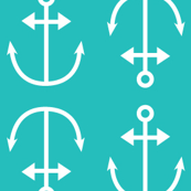 turquoise anchors