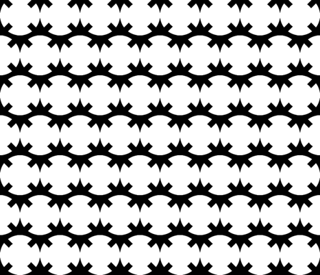 Unlinked Star Variant 2 White on Black