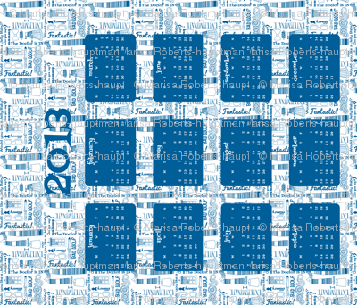 Tardis for Tea 2013 Tea Towel Calendar