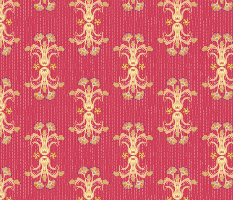 Kantha Bouquet 7 fabric by bee&lotus on Spoonflower - custom fabric