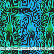Matuku Cranes in Turquoise and Blue