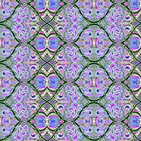 Cosmic Chicken Coop fabric by edsel2084 on Spoonflower - custom fabric