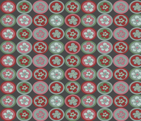 geometric flowers fabric by kociara on Spoonflower - custom fabric