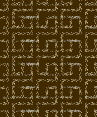 Armadillo Greek Key - Brown
