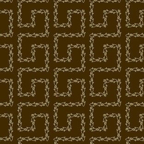 Armadillo Greek Key - Brown