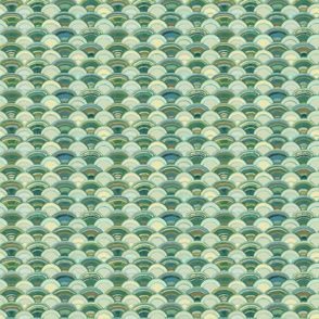 Scales in Ivory and Green, Small