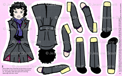 LARGE Sherlock Doll for Heavy Twill