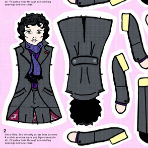 LARGE Sherlock Doll for Heavy Twill