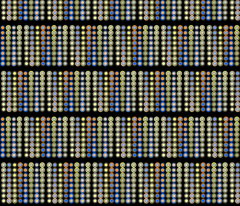 buttons_on_circles-black fabric by bosun on Spoonflower - custom fabric