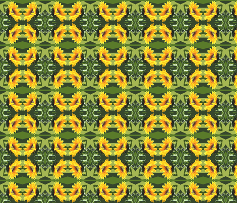 side_sunflower fabric by bosun on Spoonflower - custom fabric