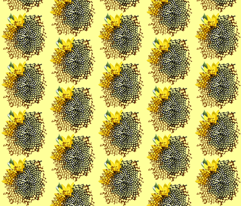 sunflower_swirl_shadows fabric by bosun on Spoonflower - custom fabric