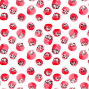Tumbling Daruma Pattern