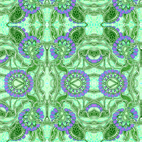 Another Go at Art Nouveau fabric by edsel2084 on Spoonflower - custom fabric