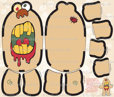 Zombie Plush Monster